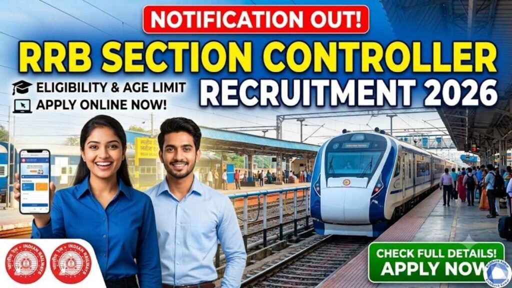 RRB Section Controller Recruitment 2026: Notification Out for Railway Jobs, Check Eligibility, Vacancy & Apply Online RRB Section Controller Recruitment 2026