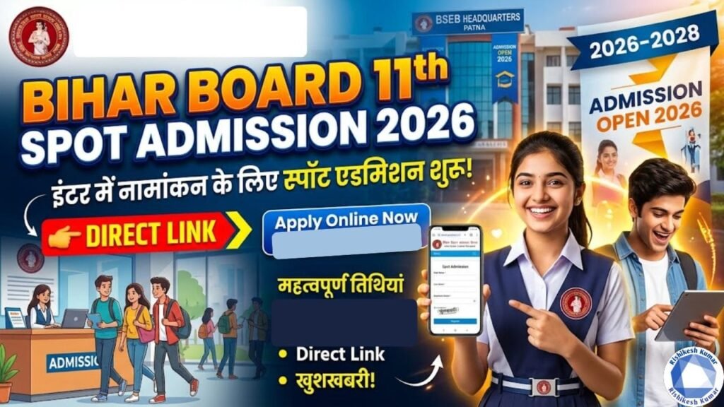 Bihar Board 11th Spot Admission 2026
