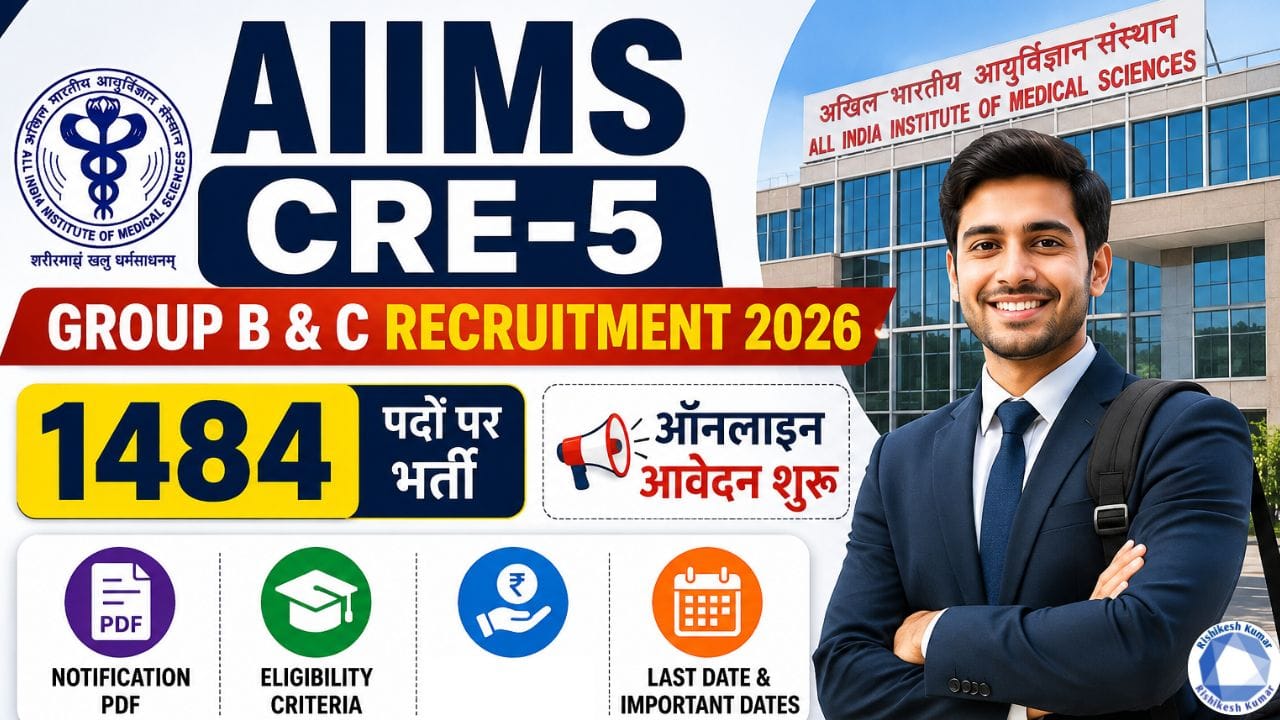 AIIMS CRE-5 Group B C Recruitment 2026