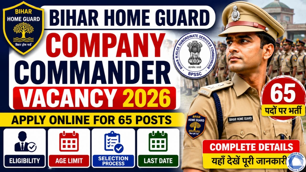 BPSSC Company Commander Recruitment 2026