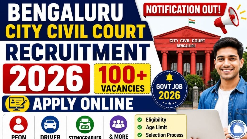 Bengaluru City Civil Court Recruitment 2026