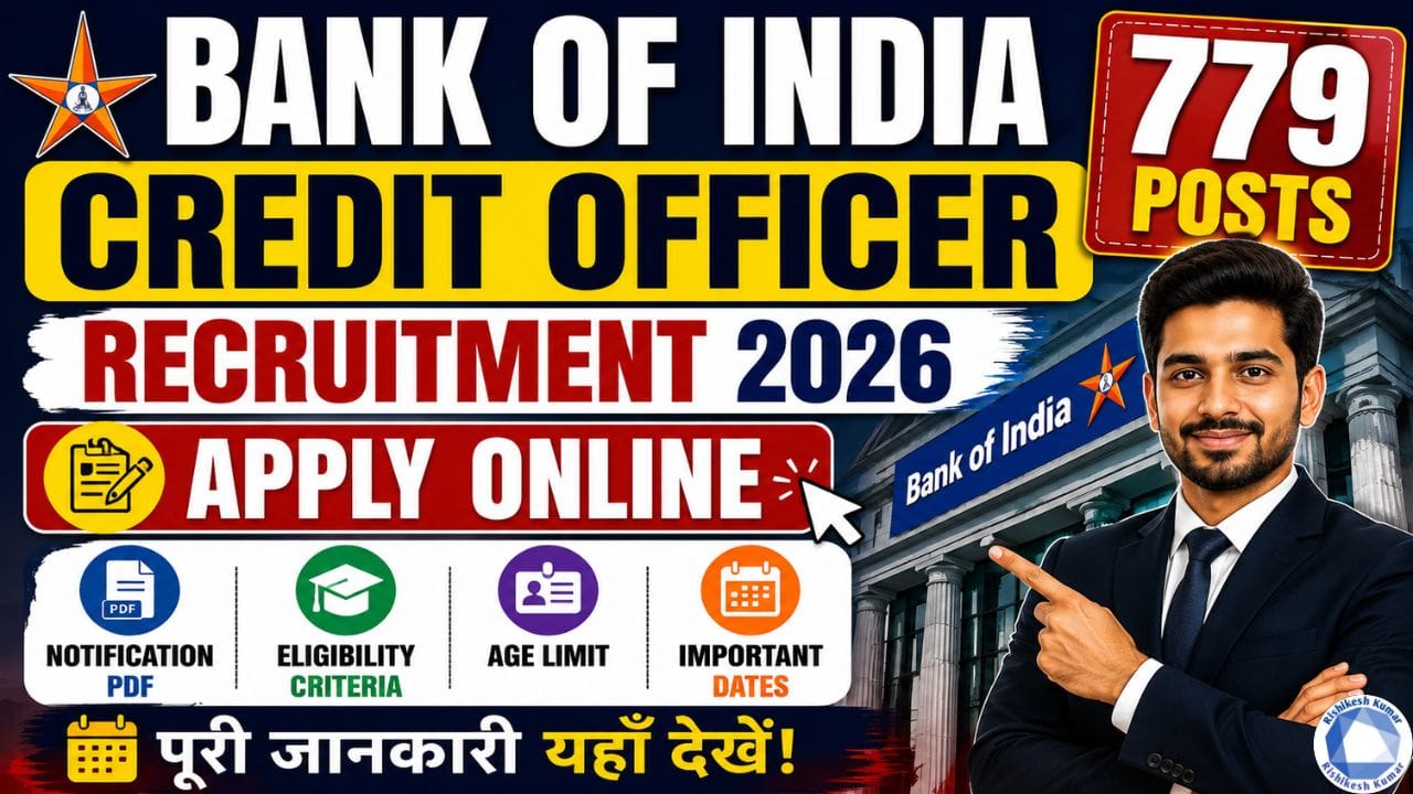 Bank of India Credit Officer Recruitment 2026