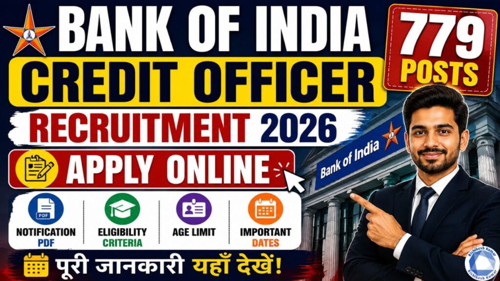 Bank of India Credit Officer Recruitment 2026