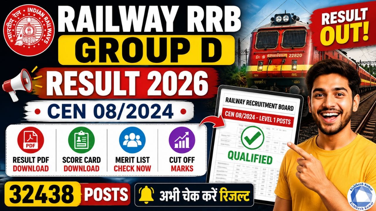 Railway RRB Group D Result 2026
