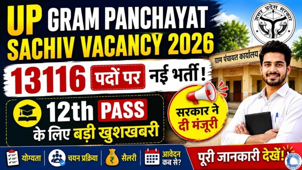 UP Gram Panchayat Sachiv Vacancy 2026