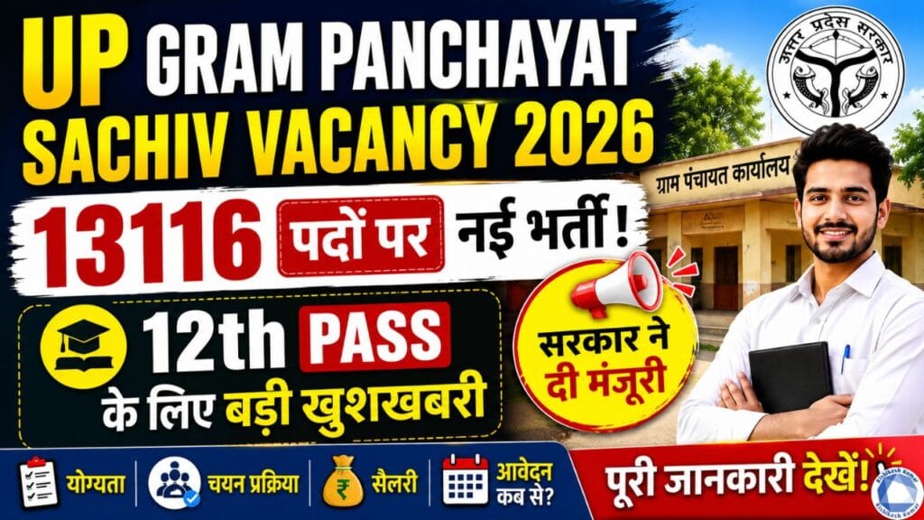 UP Gram Panchayat Sachiv Vacancy 2026