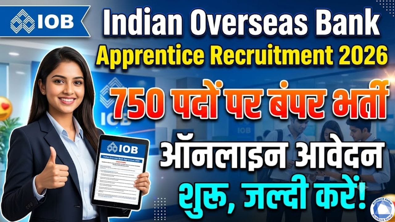 Indian Overseas Bank Apprentice Recruitment 2026