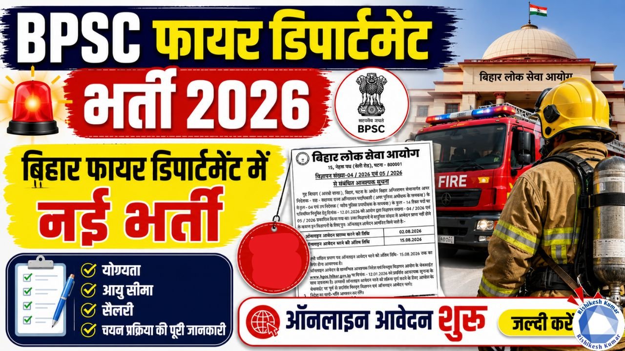 BPSC Fire Department Vacancy 2026