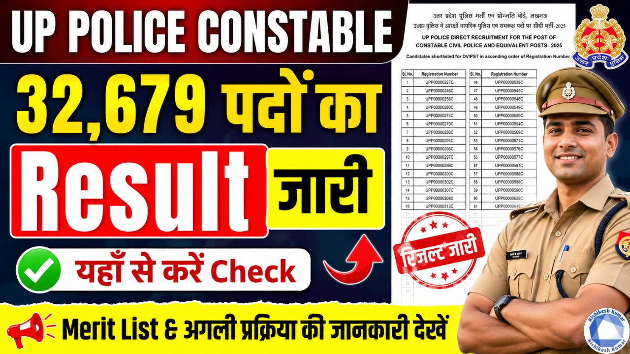UP Police Constable Result 2026