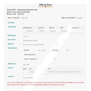 UP Ground Water Department MTS Recruitment 2026: 10वीं पास के लिए भर्ती, आवेदन शुरू, ऐसे करें Apply UP Ground Water Department MTS Recruitment 2026