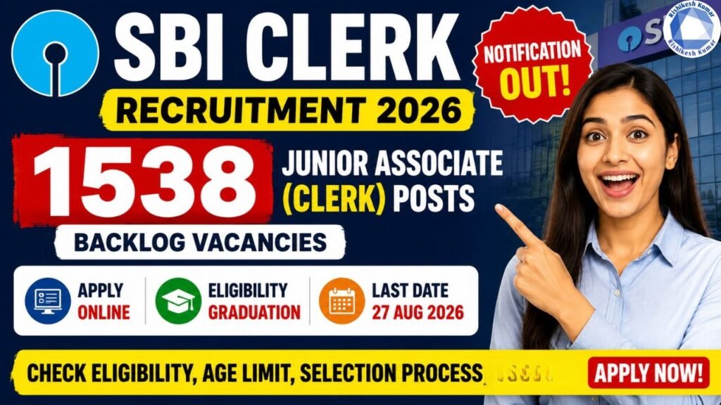 SBI Clerk Recruitment 2026