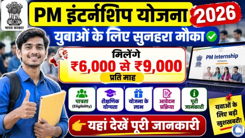 PM Internship Yojana 2026: Eligibility, Benefits, Stipend, Application Process & Full Details PM Internship Yojana 2026