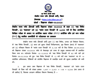 Bihar Police Prohibition Constable Result 2026 जारी: बिहार पुलिस मद्य निषेध सिपाही भर्ती 4,128 पदों का रिजल्ट जारी, ऐसे करें अपना Result Check Bihar Police Prohibition Constable Result 2026