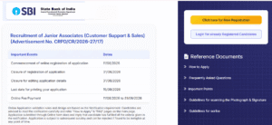 SBI Junior Associate Clerk Recruitment 2026 : SBI में आई 8000+ पदों पर क्लर्क नई भर्ती - ऑनलाइन आवेदन शुरू