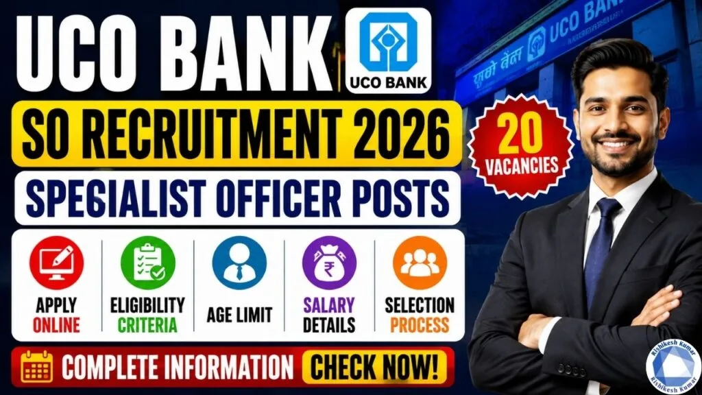 UCO Bank SO Recruitment 2026