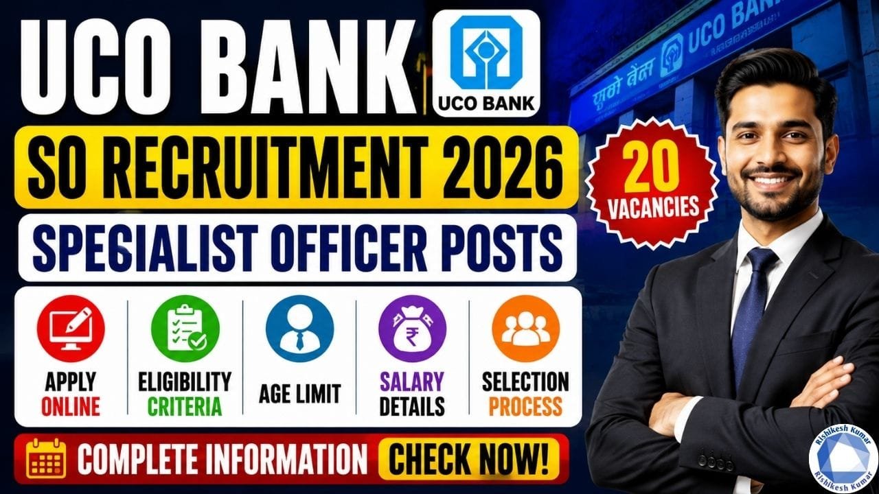 UCO Bank SO Recruitment 2026