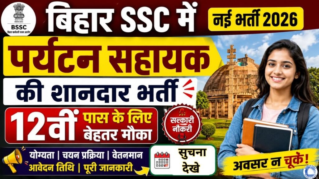 Bihar Tourism Assistant Vacancy 2026