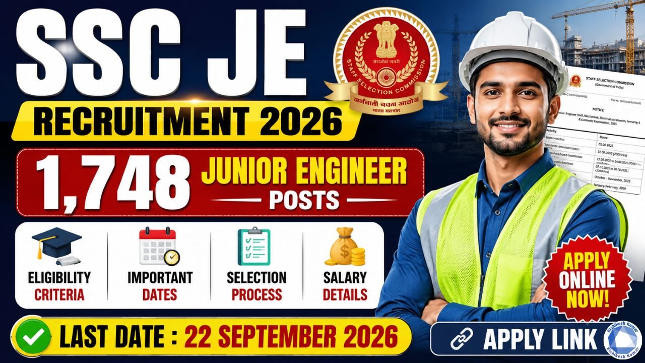 SSC JE Recruitment 2026