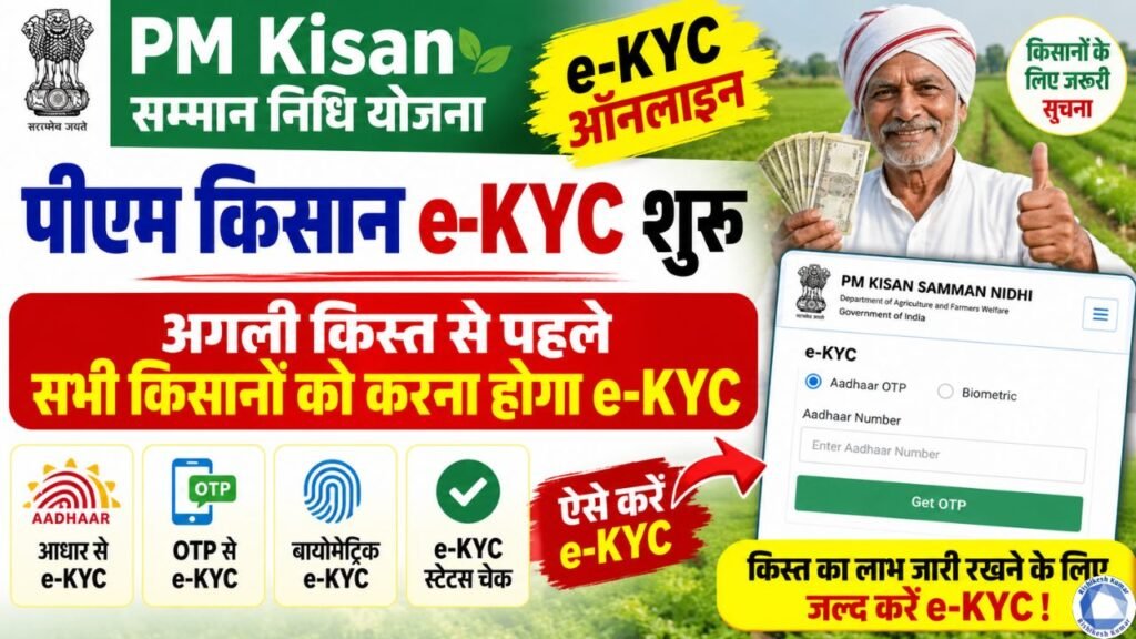 PM Kisan e-KYC Online 2026