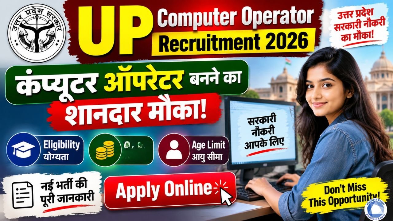 UP Computer Operator Recruitment 2026