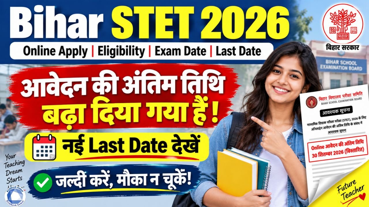 Bihar STET 2026 Online Apply