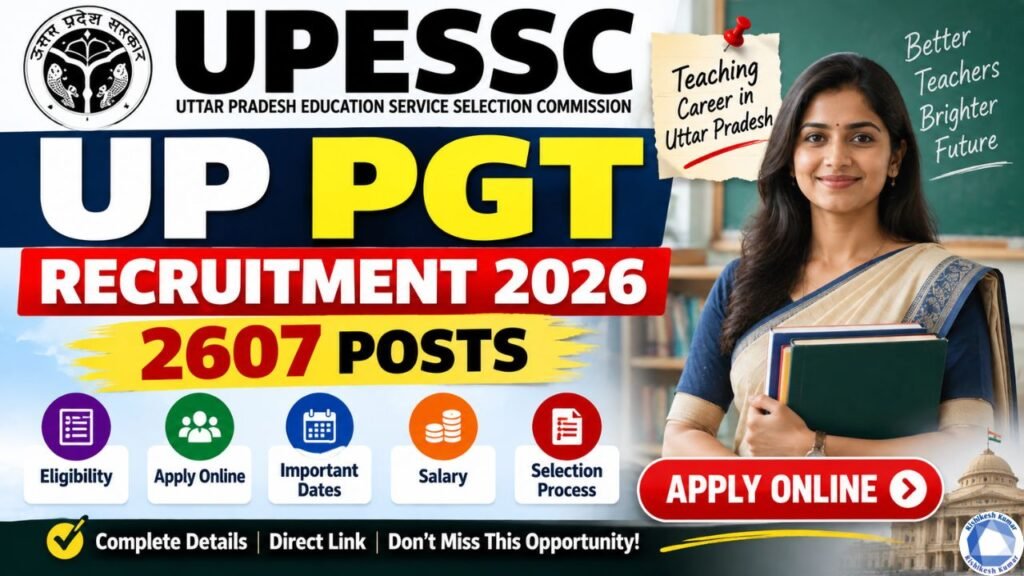 UPESSC UP PGT Recruitment 2026