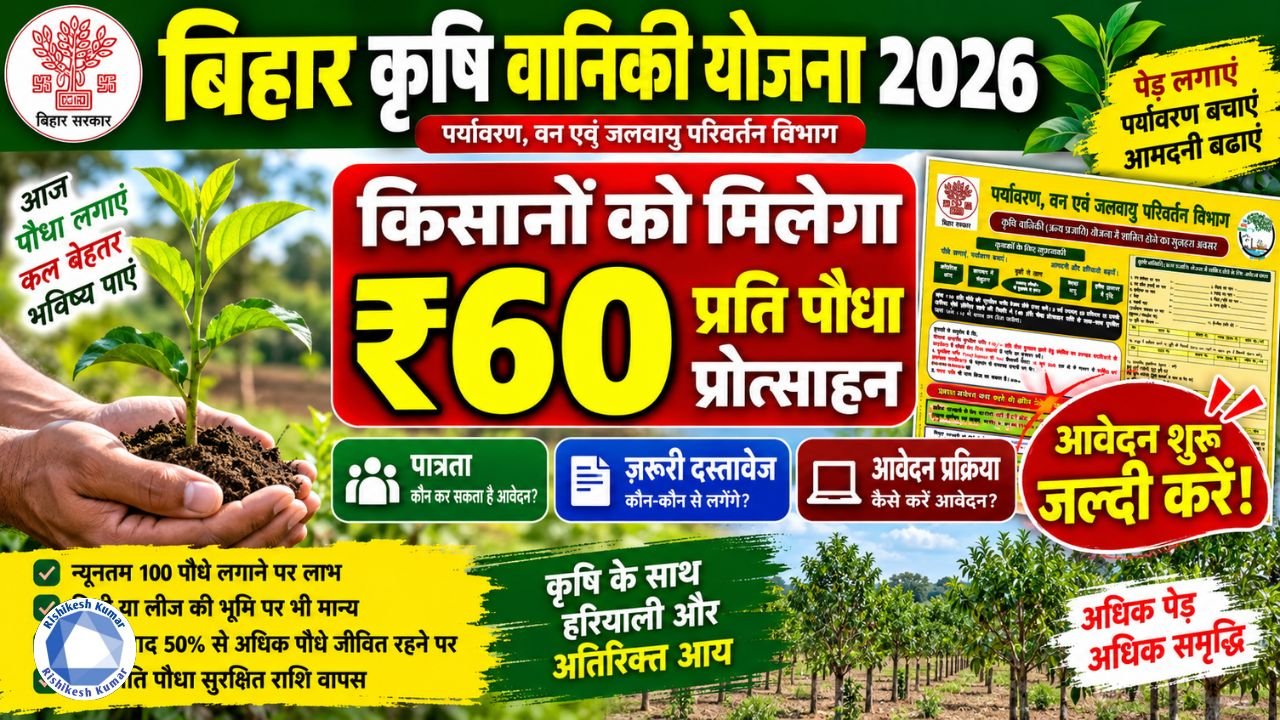 Bihar Krishi Vaniki Yojana 2026