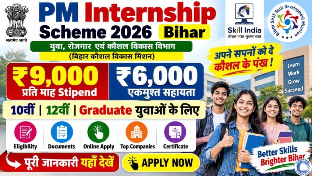 PM Internship Scheme 2026 Bihar