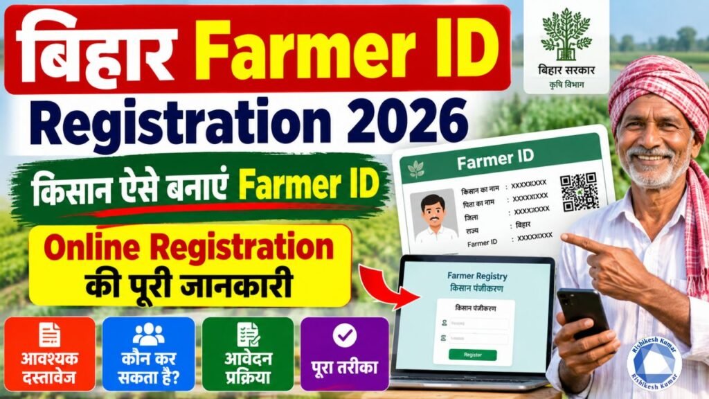 Bihar Farmer ID Registration 2026: किसान ऐसे बनाएं Farmer ID, Online Registration की पूरी जानकारी Bihar Farmer ID Registration 2026