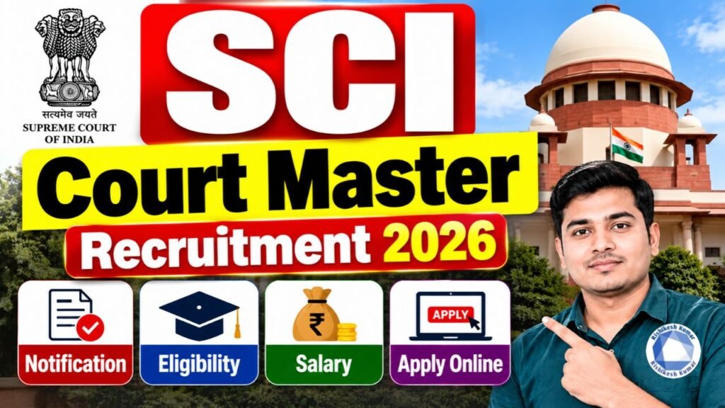 SCI Court Master Recruitment 2026