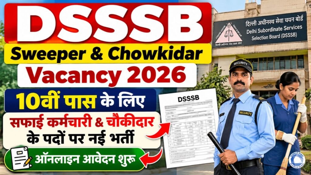 DSSSB Sweeper & Chowkidar Vacancy 2026